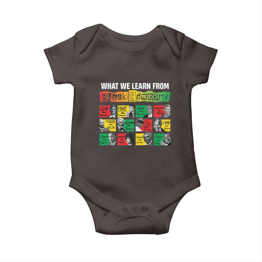 What We Learn From Black History Baby Onesie