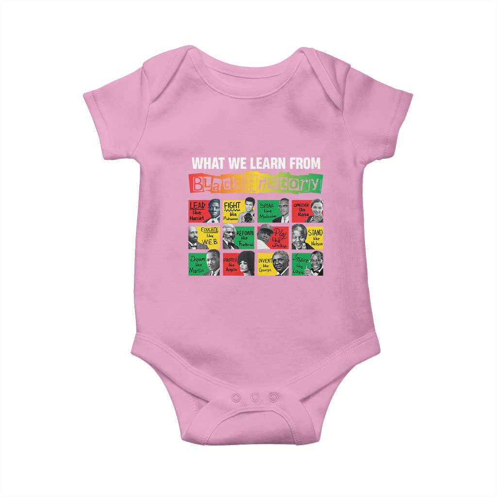 What We Learn From Black History Baby Onesie