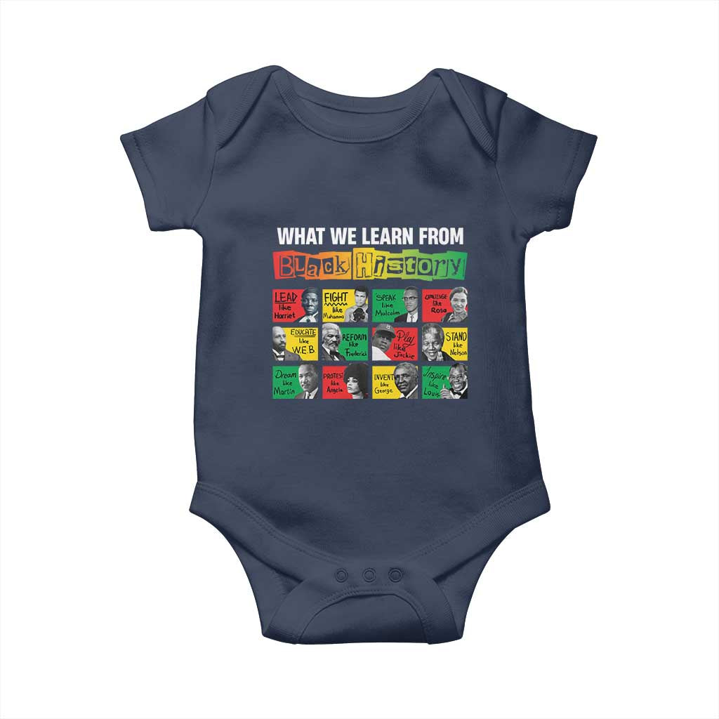 What We Learn From Black History Baby Onesie
