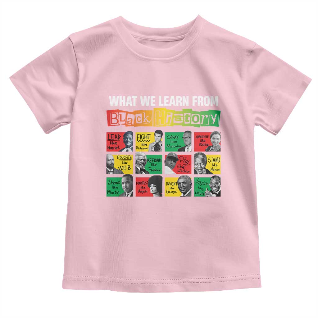 What We Learn From Black History Toddler T Shirt