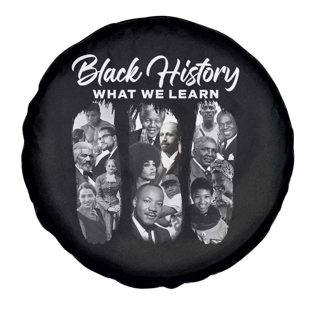 What We Learn From Black History Spare Tire Cover Martin Malcolm Harriet Angela Rosa Frederick
