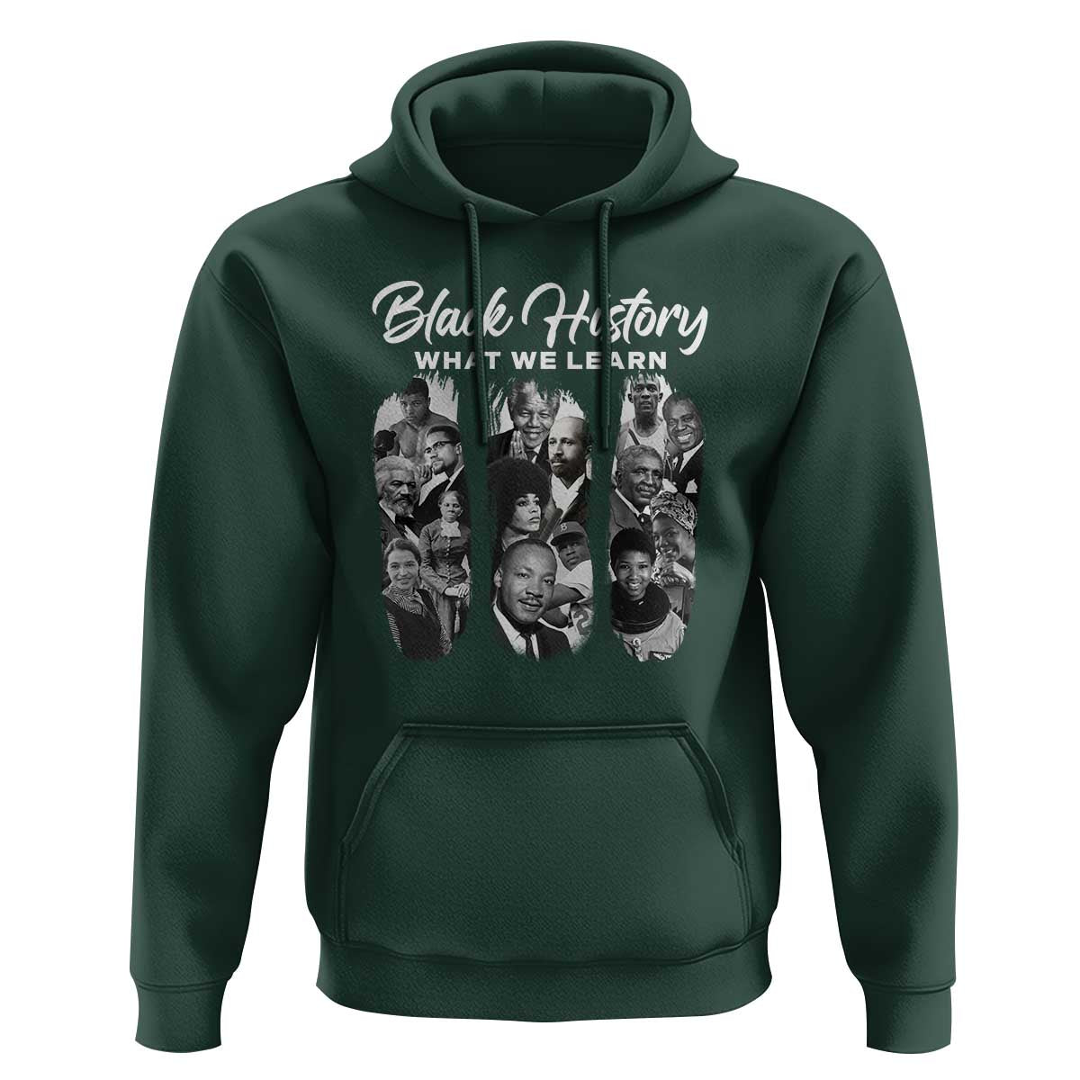What We Learn From Black History Hoodie Martin Malcolm Harriet Angela Rosa Frederick