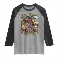 Black History Raglan Shirt Remembering Our Legends Martin Malcolm Harriet Rosa Frederick