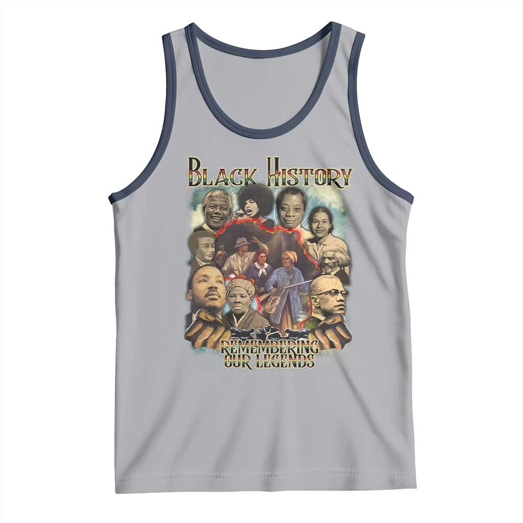 Black History Tank Top Remembering Our Legends Martin Malcolm Harriet Rosa Frederick