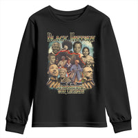 Black History Youth Sweatshirt Remembering Our Legends Martin Malcolm Harriet Rosa Frederick