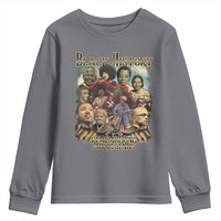 Black History Youth Sweatshirt Remembering Our Legends Martin Malcolm Harriet Rosa Frederick