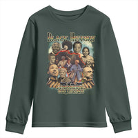 Black History Youth Sweatshirt Remembering Our Legends Martin Malcolm Harriet Rosa Frederick