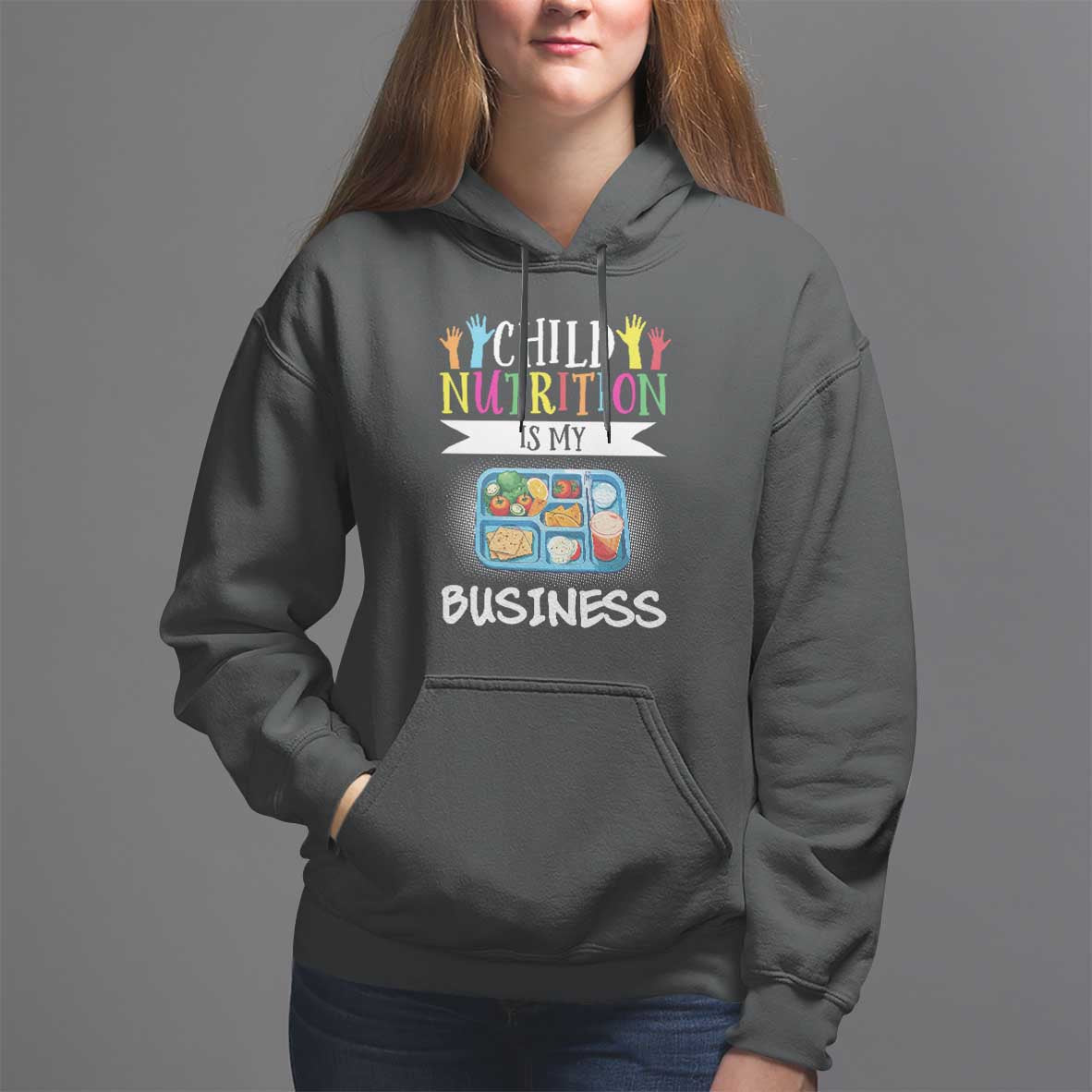 Lunch Lady Hoodie Child Nutrition Is My Business - Wonder Print Shop