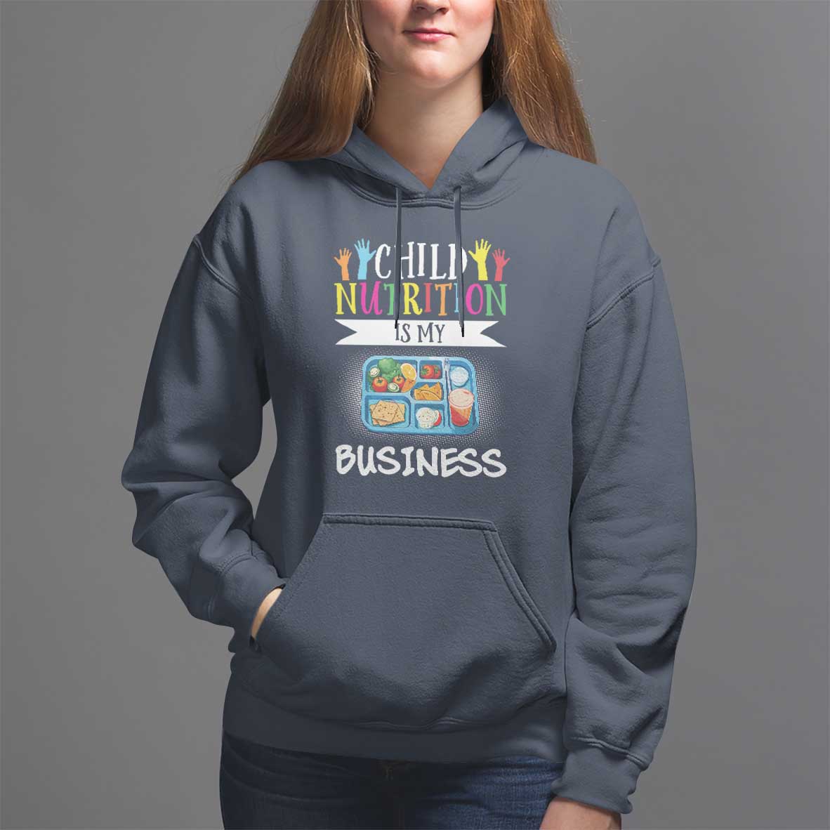 Lunch Lady Hoodie Child Nutrition Is My Business - Wonder Print Shop