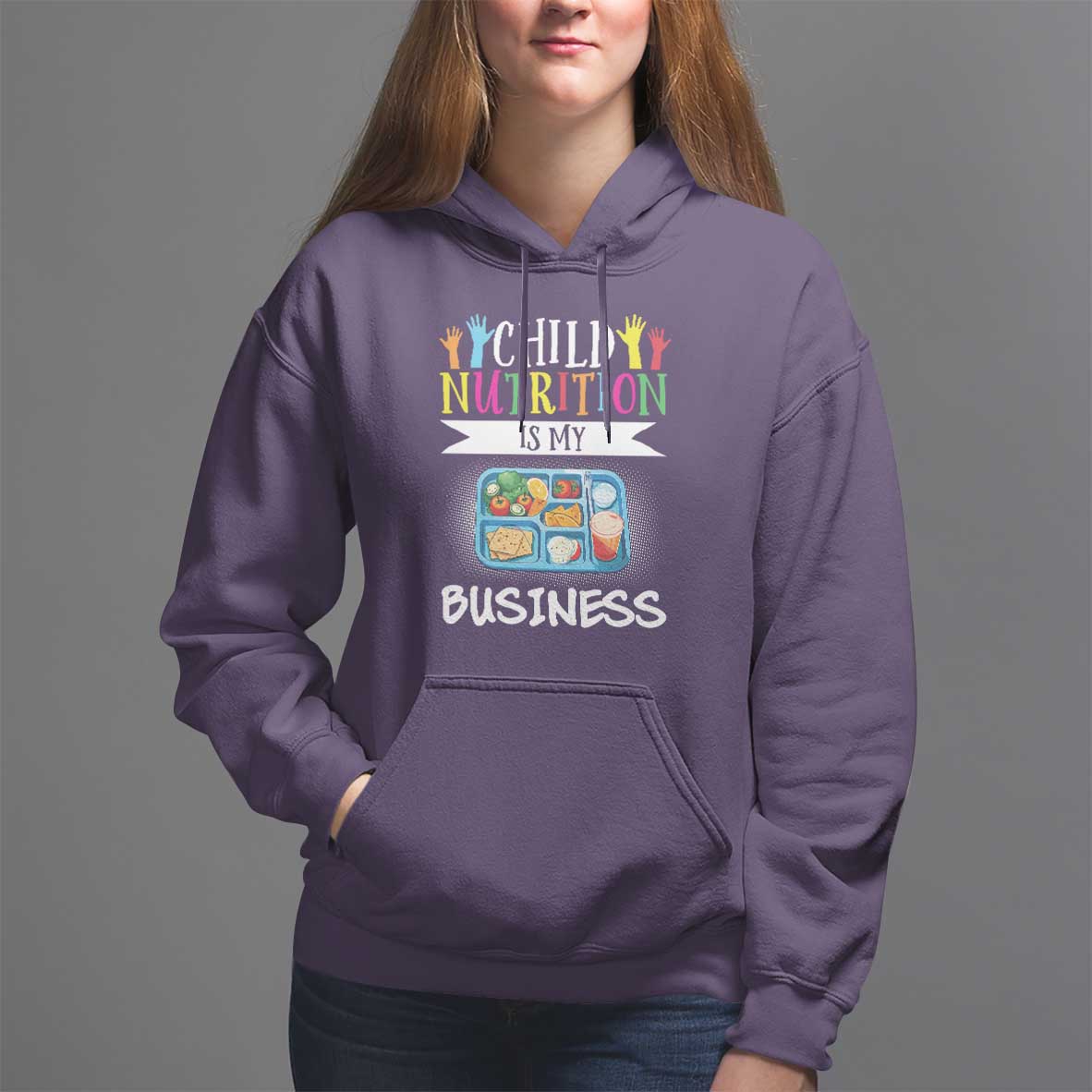 Lunch Lady Hoodie Child Nutrition Is My Business - Wonder Print Shop