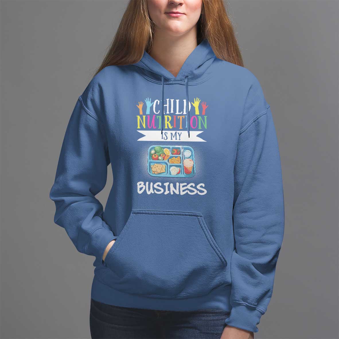 Lunch Lady Hoodie Child Nutrition Is My Business - Wonder Print Shop