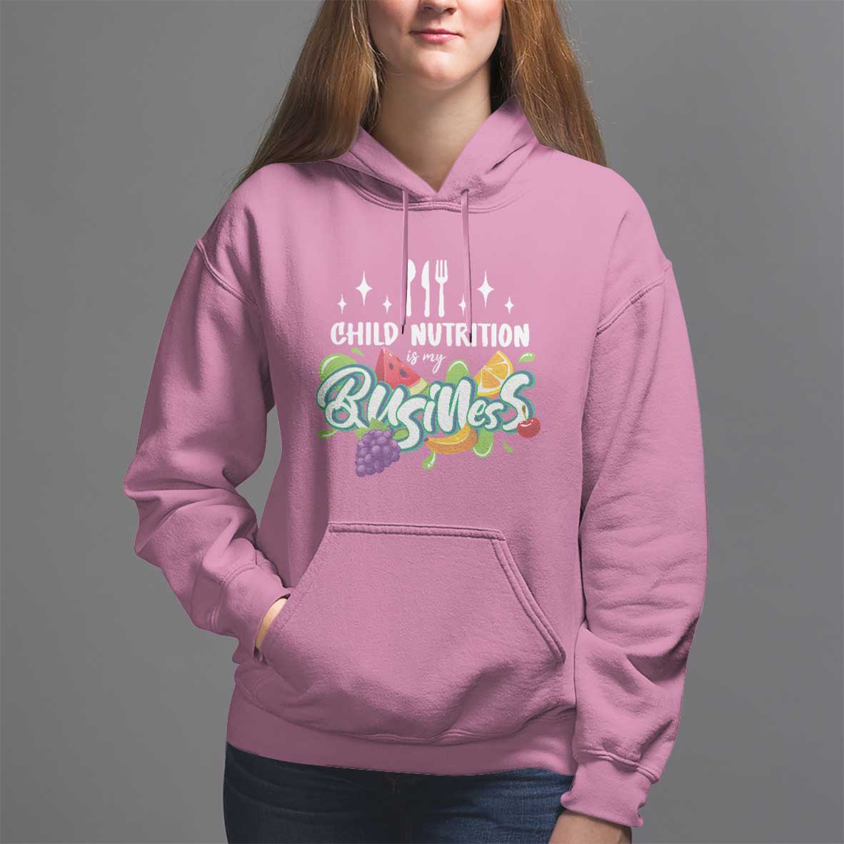 Lunch Lady Hoodie Child Nutrition Is My Business - Wonder Print Shop