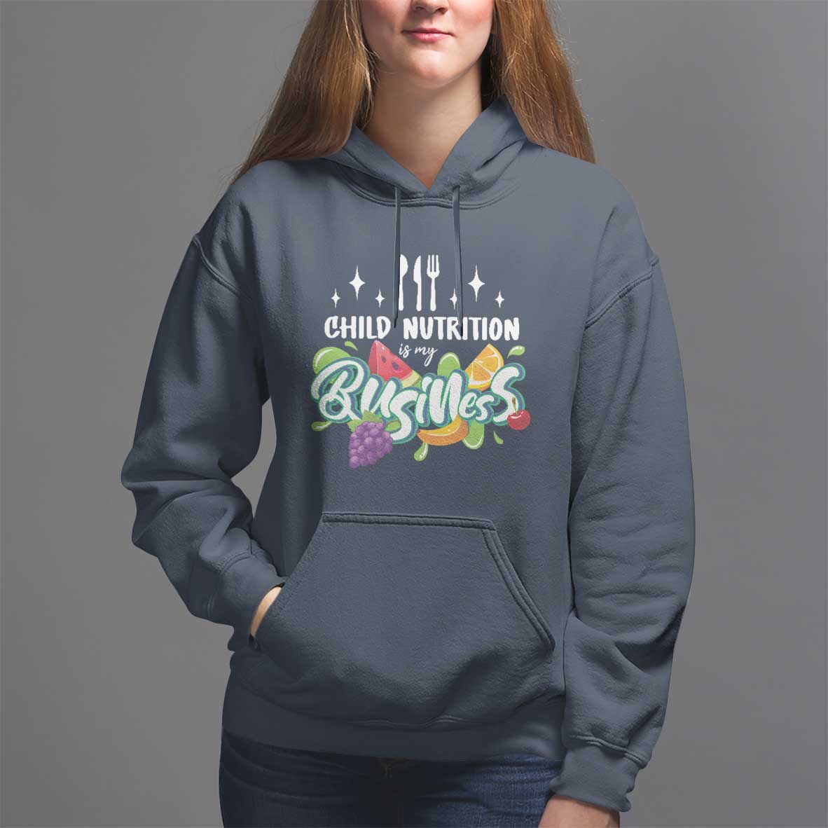 Lunch Lady Hoodie Child Nutrition Is My Business - Wonder Print Shop