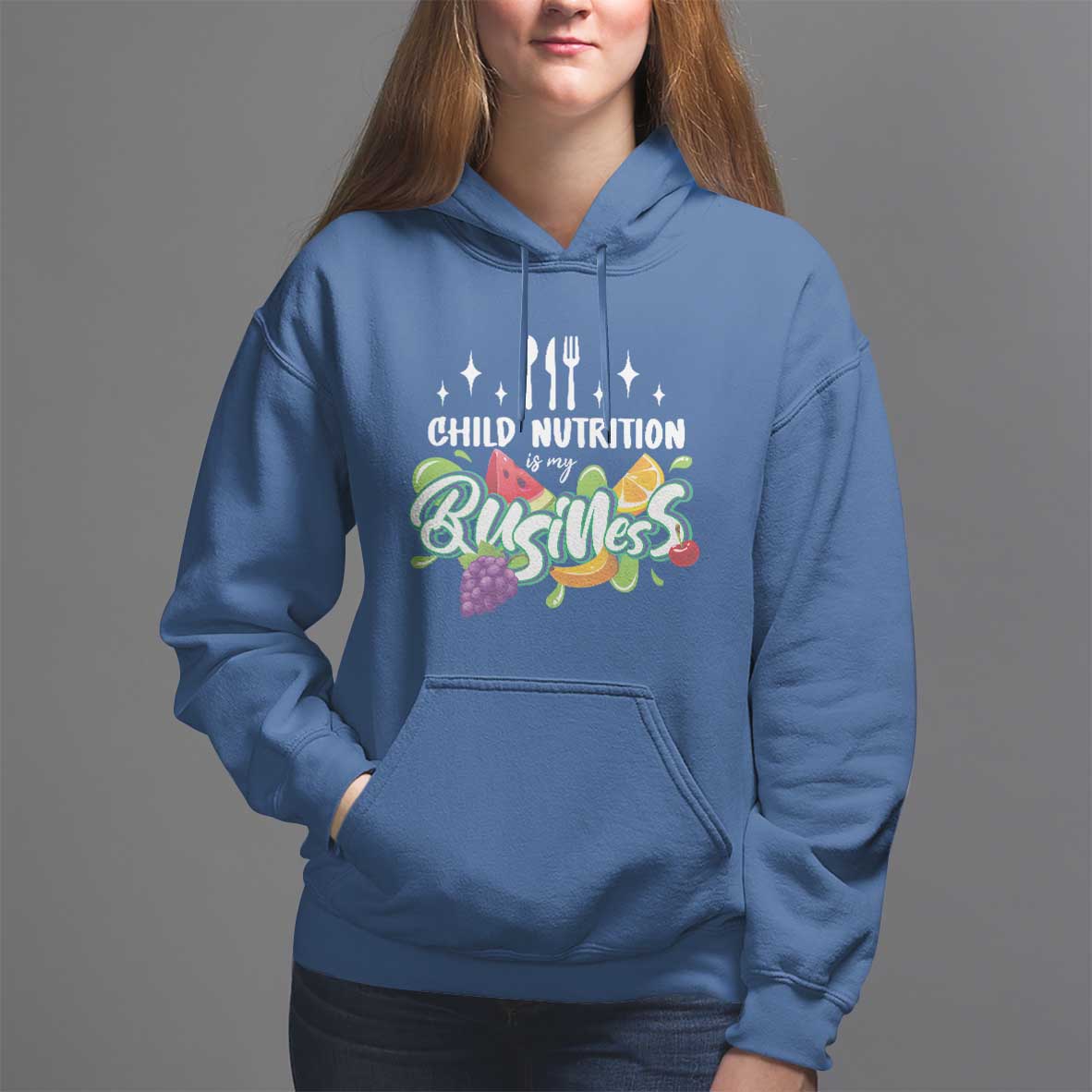 Lunch Lady Hoodie Child Nutrition Is My Business - Wonder Print Shop