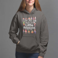 Lunch Lady Hoodie I Love My Job For All The Little Reasons - Wonder Print Shop