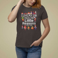 Lunch Lady T Shirt For Women I Love My Job For All The Little Reasons - Wonder Print Shop