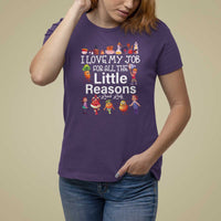 Lunch Lady T Shirt For Women I Love My Job For All The Little Reasons - Wonder Print Shop