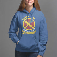 Funny Lunch Lady What's Your Superhero Power Hoodie - Wonder Print Shop