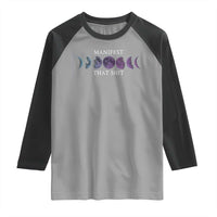 Manifest That Shit Raglan Shirt Law Of Attraction Manifesting