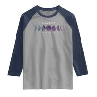 Manifest That Shit Raglan Shirt Law Of Attraction Manifesting