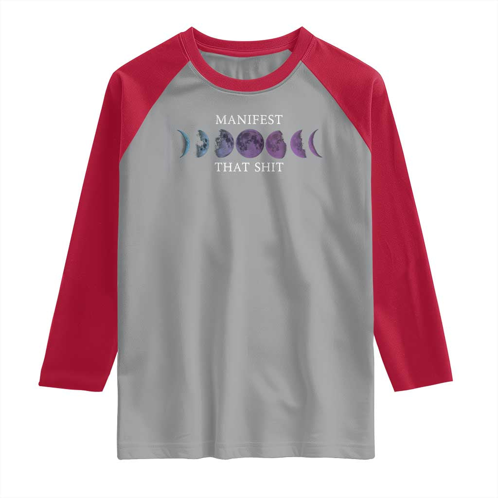 Manifest That Shit Raglan Shirt Law Of Attraction Manifesting
