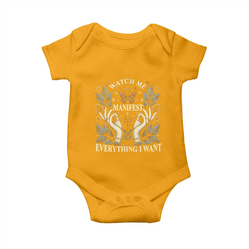 Watch Me Manifest Baby Onesie Manifesting Manifestation Everything I Want