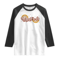 Manifest Raglan Shirt Retro Groovy Rainbow Law Of Attraction