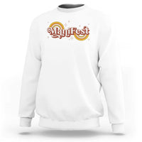 Manifest Sweatshirt Retro Groovy Rainbow Law Of Attraction