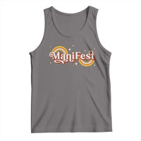 Manifest Tank Top Retro Groovy Rainbow Law Of Attraction