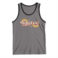 Manifest Tank Top Retro Groovy Rainbow Law Of Attraction