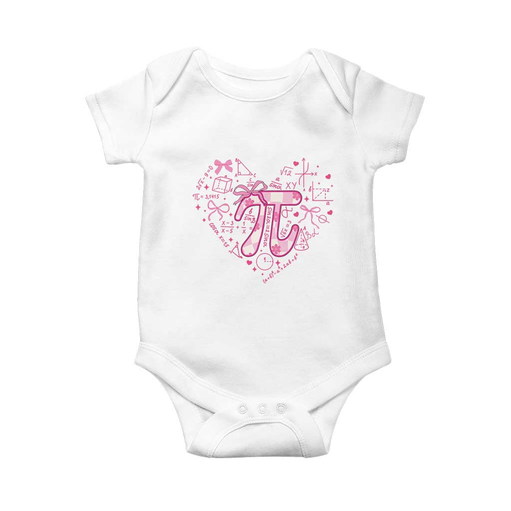Coquette Pi Day Baby Onesie Cute Girl Math