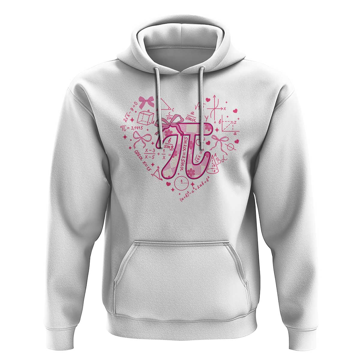 Coquette Pi Day Hoodie Cute Girl Math