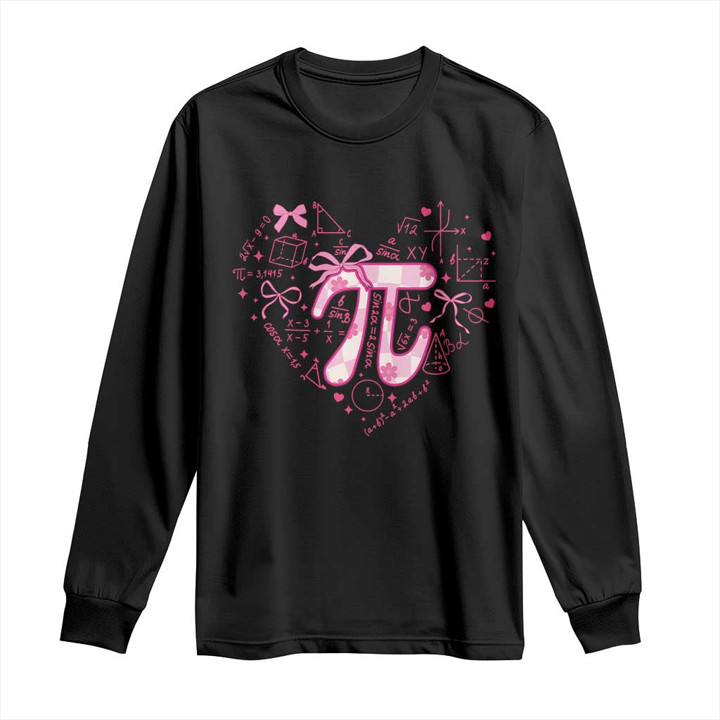 Coquette Pi Day Long Sleeve Shirt Cute Girl Math