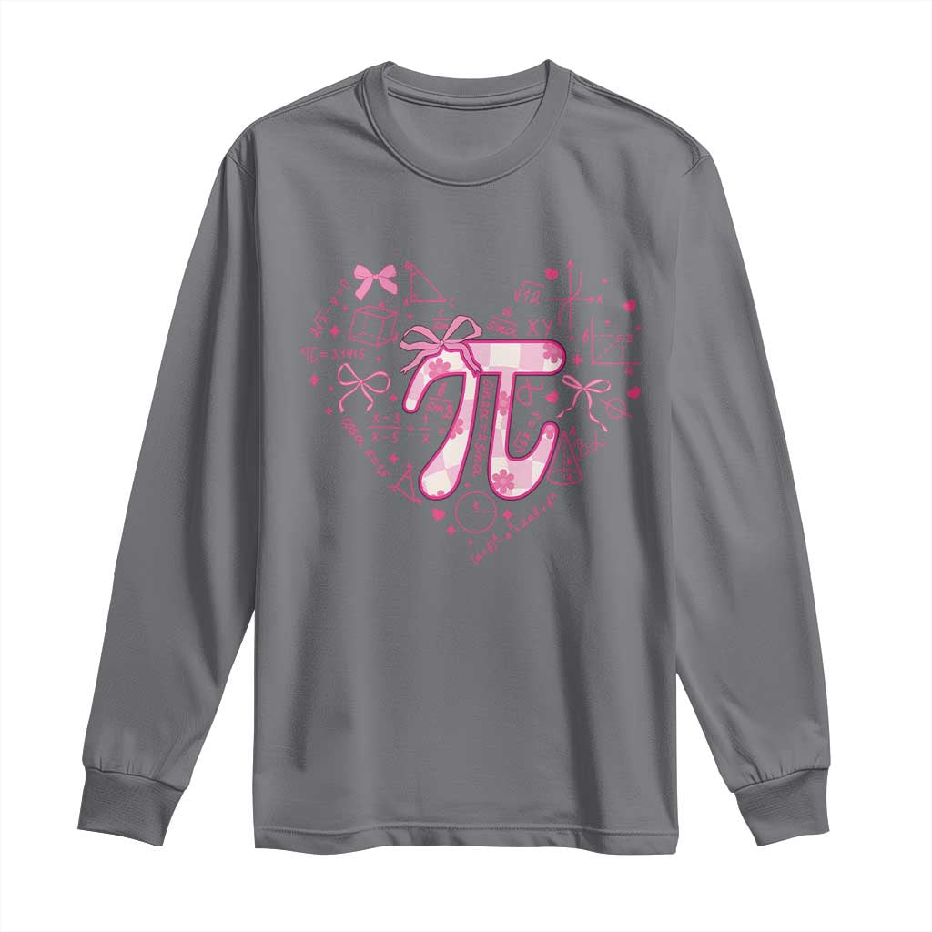 Coquette Pi Day Long Sleeve Shirt Cute Girl Math