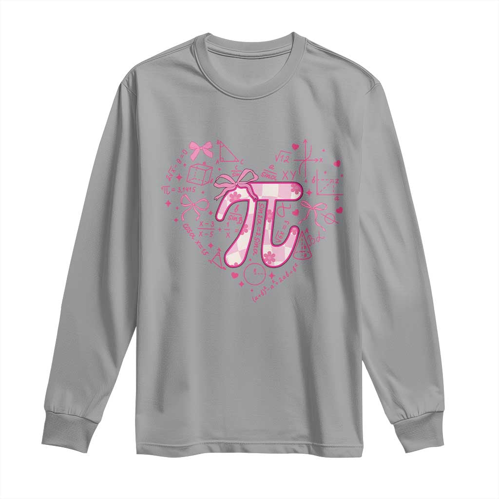 Coquette Pi Day Long Sleeve Shirt Cute Girl Math