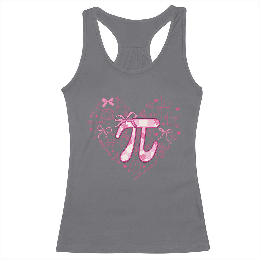 Coquette Pi Day Racerback Tank Top Cute Girl Math