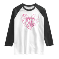 Coquette Pi Day Raglan Shirt Cute Girl Math