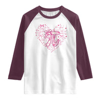 Coquette Pi Day Raglan Shirt Cute Girl Math