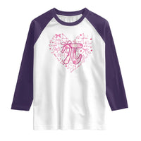 Coquette Pi Day Raglan Shirt Cute Girl Math
