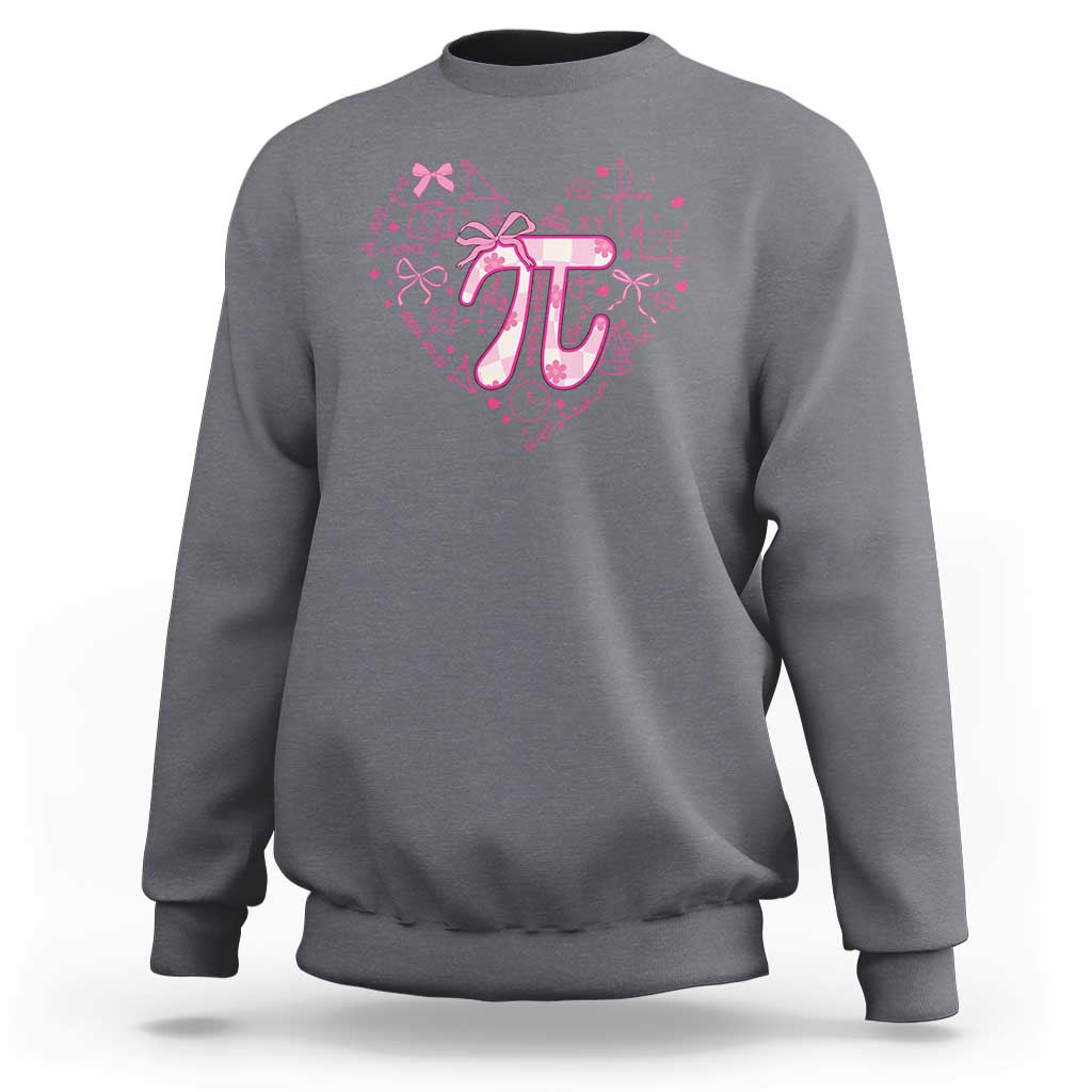 Coquette Pi Day Sweatshirt Cute Girl Math