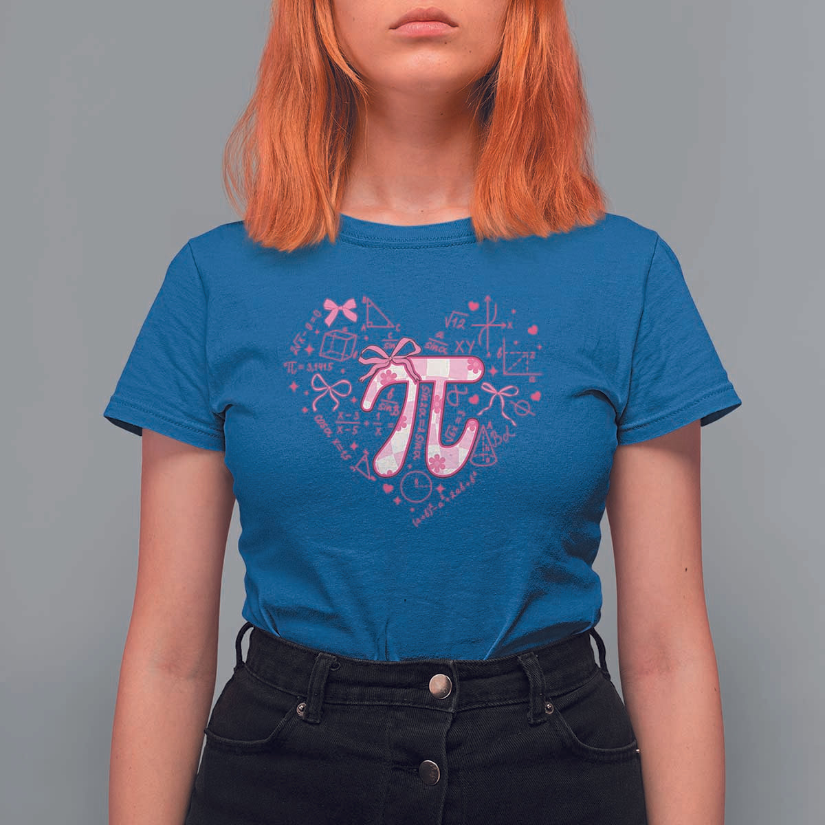 Coquette Pi Day T Shirt For Women Cute Girl Math