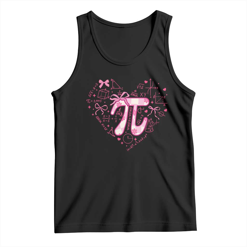 Coquette Pi Day Tank Top Cute Girl Math