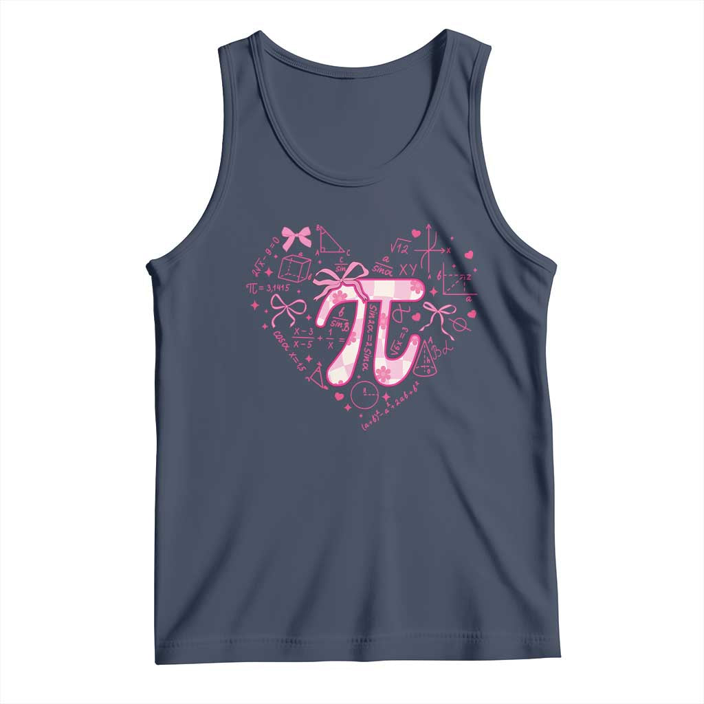 Coquette Pi Day Tank Top Cute Girl Math