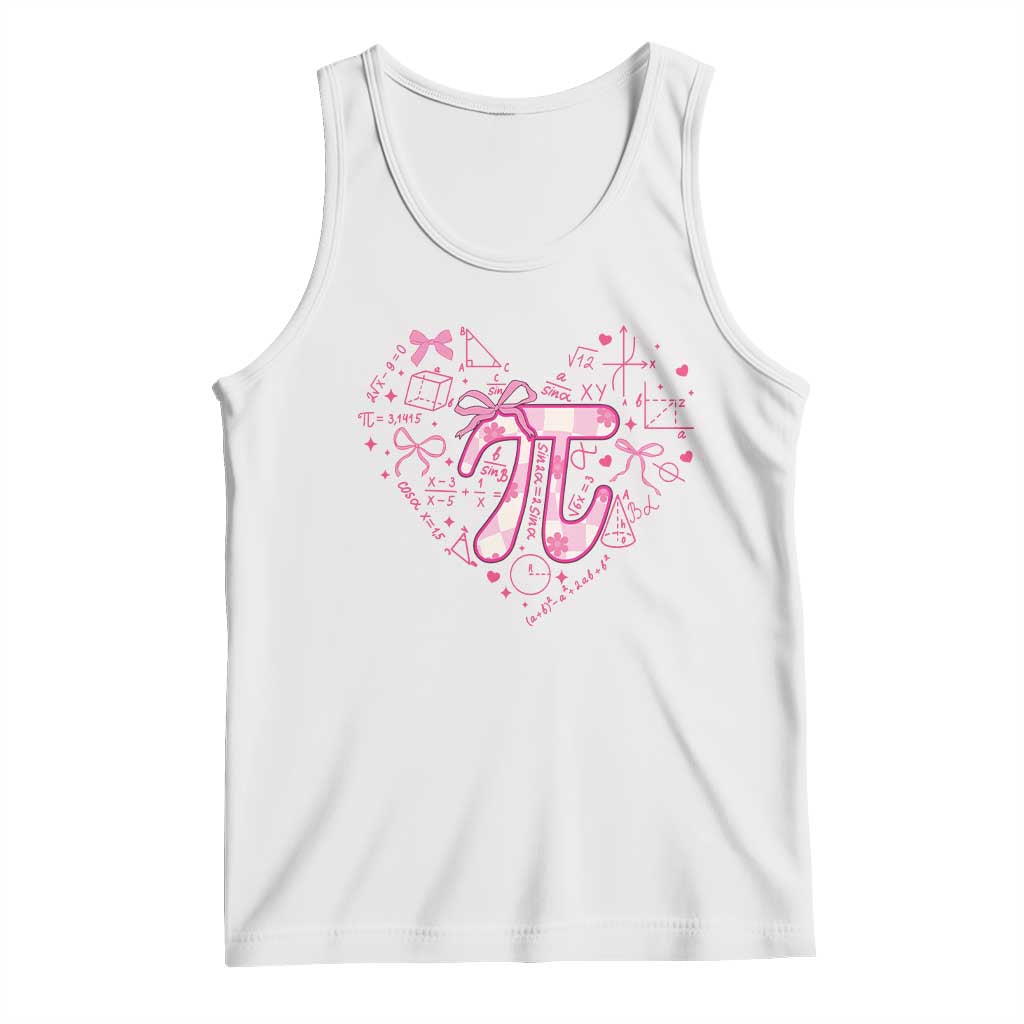 Coquette Pi Day Tank Top Cute Girl Math
