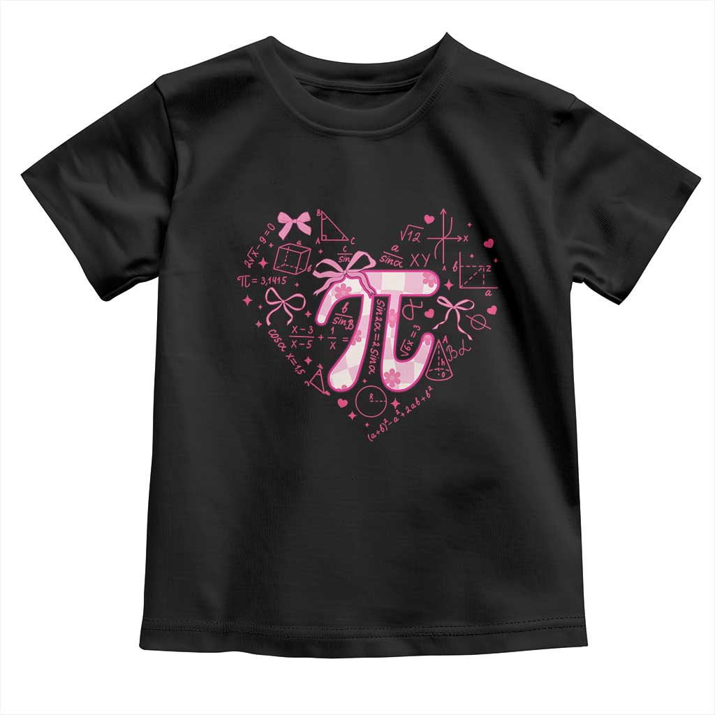 Coquette Pi Day Toddler T Shirt Cute Girl Math
