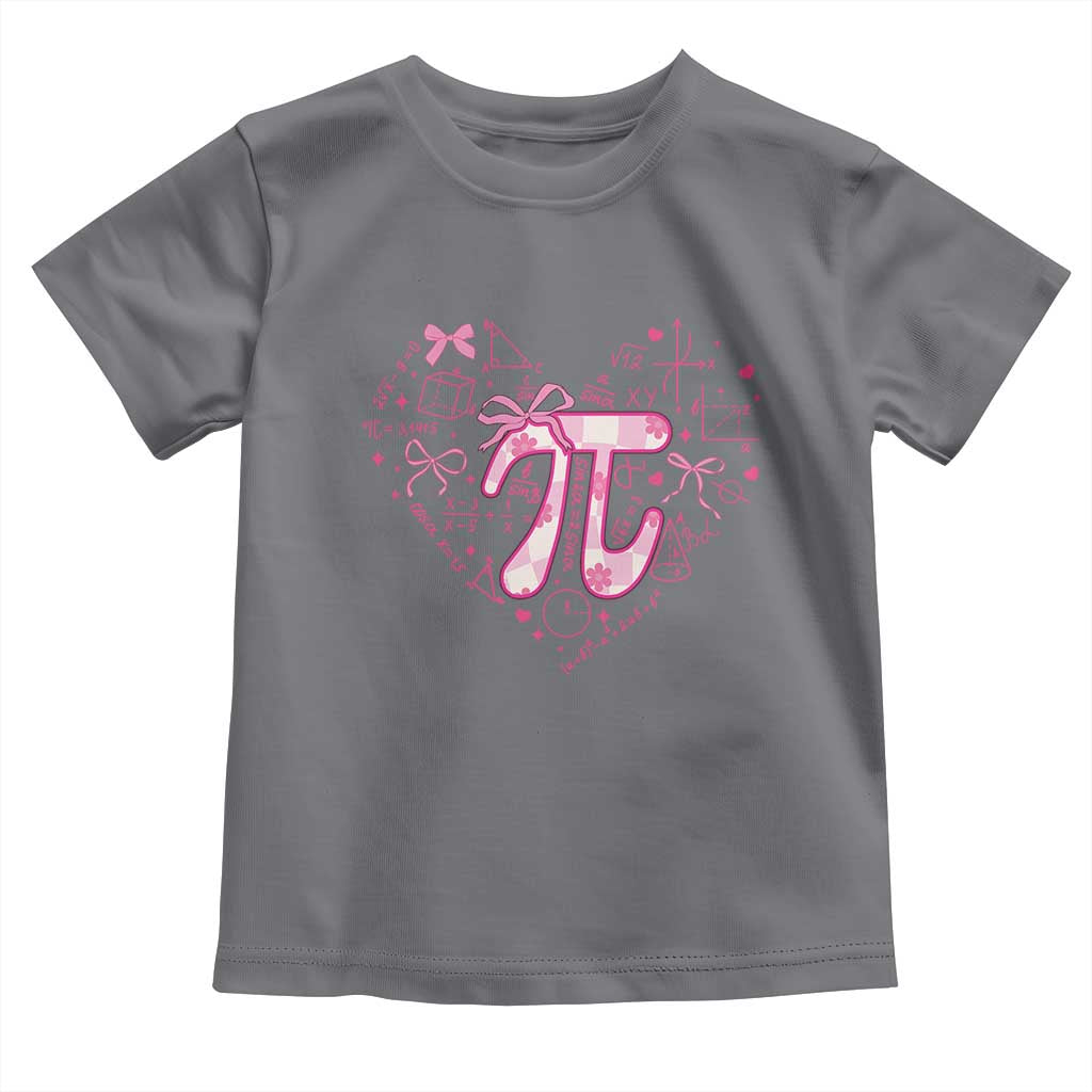Coquette Pi Day Toddler T Shirt Cute Girl Math