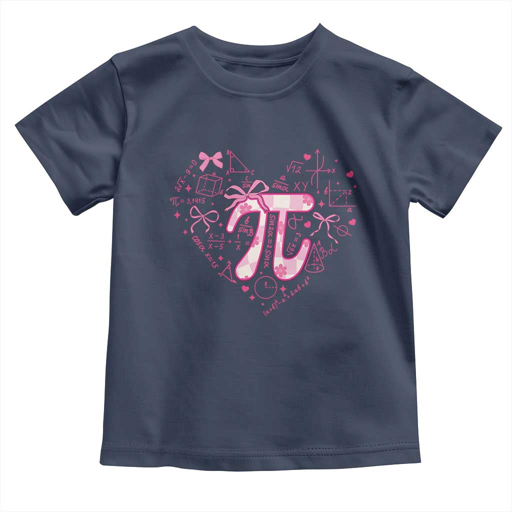 Coquette Pi Day Toddler T Shirt Cute Girl Math