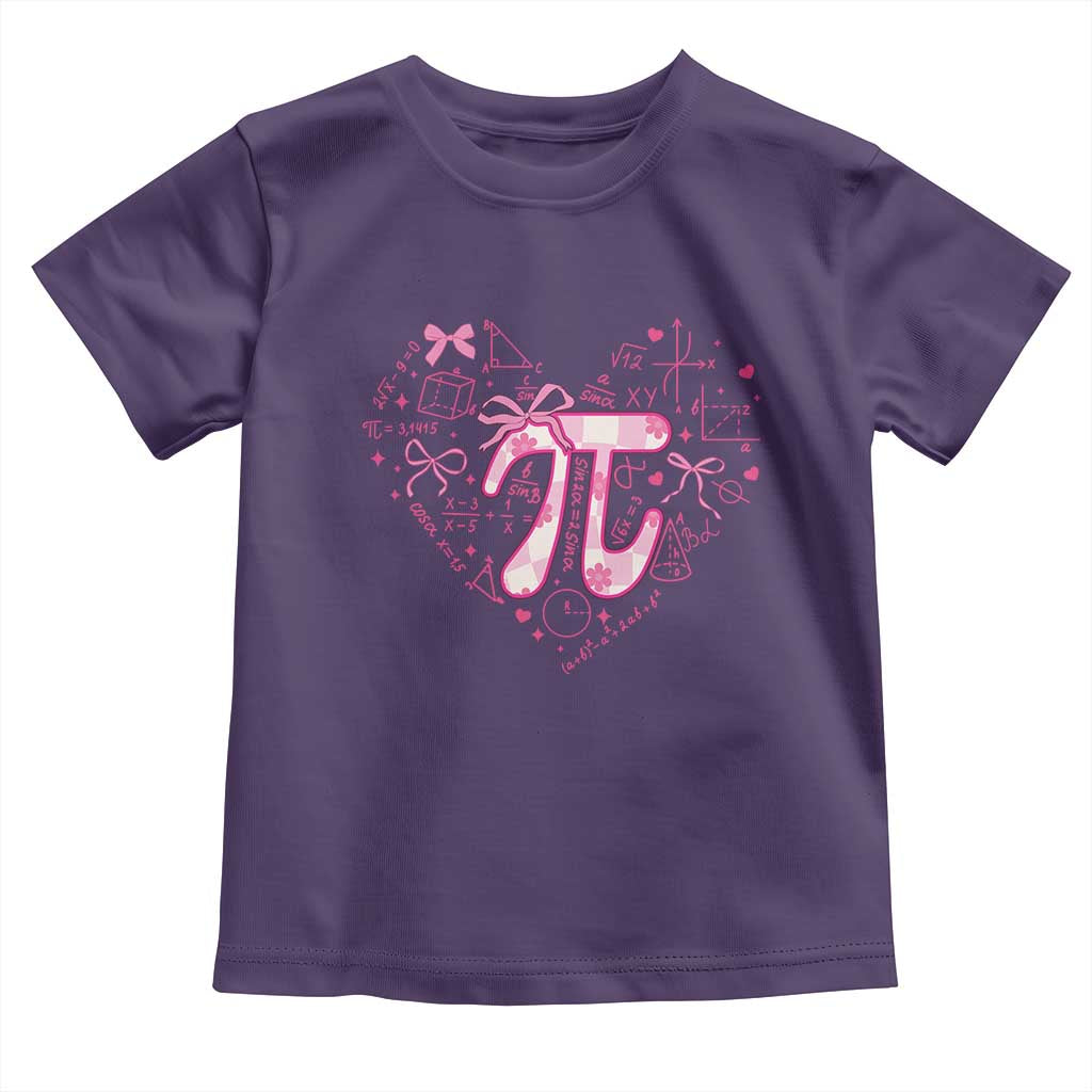 Coquette Pi Day Toddler T Shirt Cute Girl Math