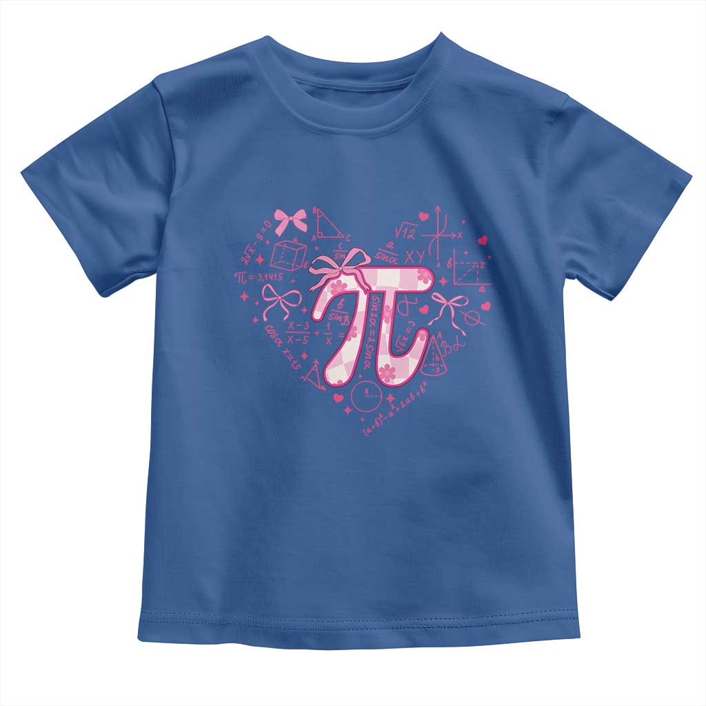 Coquette Pi Day Toddler T Shirt Cute Girl Math