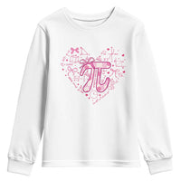 Coquette Pi Day Youth Sweatshirt Cute Girl Math